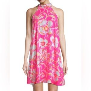 New Lilly Pulitzer Alli Floral Halter Neck Dress 🌸